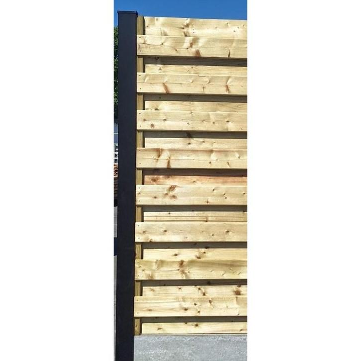 Poteau pour clôture de jardin à rainure en h - l275 cm -, Tuin en Terras, Tuinhekken en Hekwerk