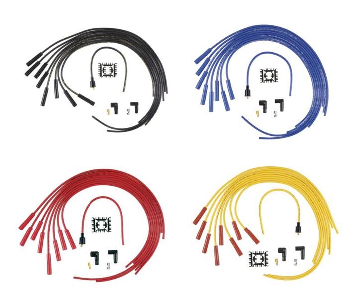 Accel V8 bougie kabel set universeel V8 Rechte bougiedop, Auto-onderdelen, Elektronica en Kabels, Nieuw, Ophalen of Verzenden