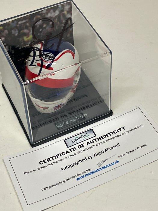 Ferrari - Nigel Mansell - 1989 - helmmodel op schaal 1/5, Verzamelen, Automerken, Motoren en Formule 1