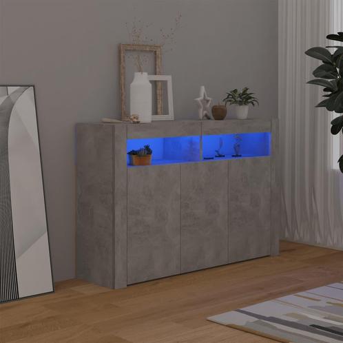 vidaXL Dressoir met LED-verlichting 115,5x30x75 cm, Huis en Inrichting, Kasten | Dressoirs, Nieuw, Verzenden