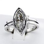 2.03 Ct SI Marquise  Diamond Ring - Verlovingsring - 18