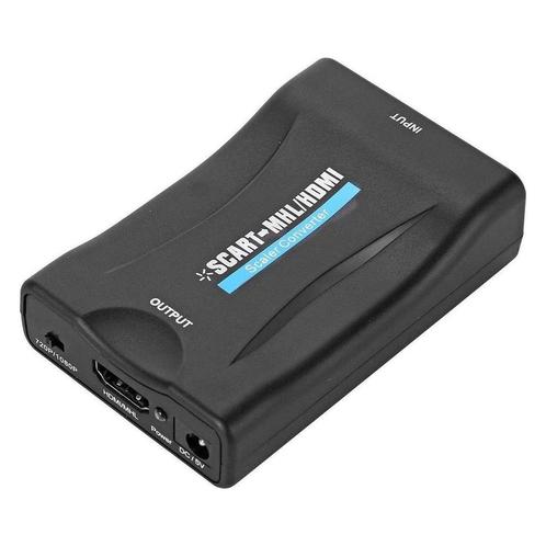 Video Converter - Scart -> HDMI - 1-weg - 1080p - Zwart, Audio, Tv en Foto, Audiokabels en Televisiekabels, Nieuw