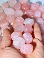 ***GEEN RESERVE*** Gepolijste rozenkwarts stenen – 23–30 mm
