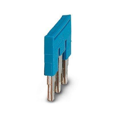 Phoenix Contact 3-Pool Plug-In Brug 5.2mm Blauw - 3036880, Doe-het-zelf en Bouw, Elektriciteit en Kabels, Verzenden