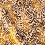 Raro Velluto Paisley Oro – Italiaanse stof - Meubelstof -, Antiek en Kunst