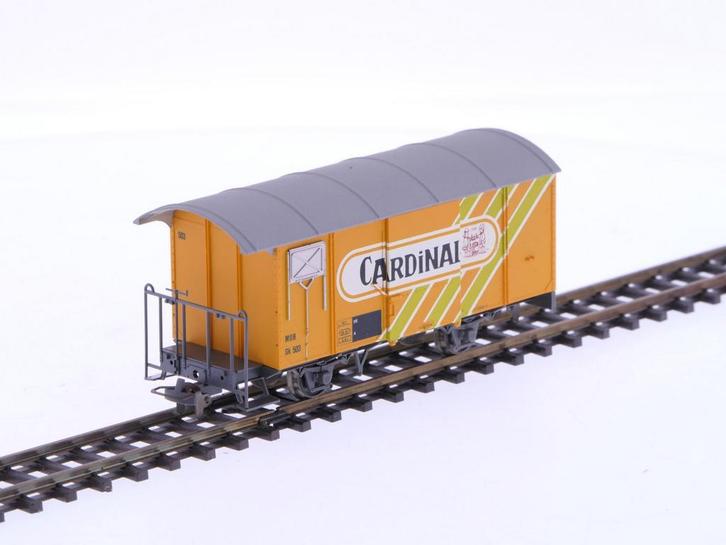 Schaal H0m Bemo 2274 313 gesloten goederenwagon Gk 503 C..., Hobby en Vrije tijd, Modeltreinen | H0, Gelijkstroom, Wagon, Gebruikt