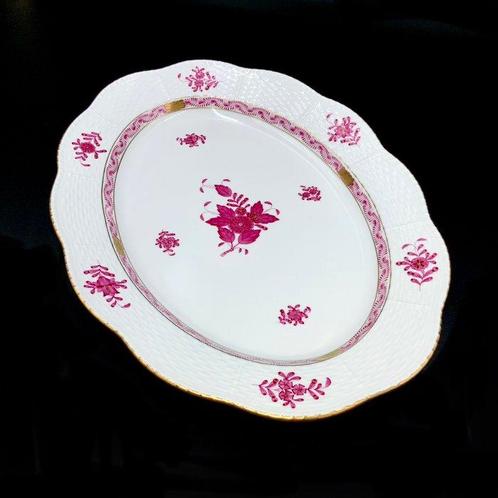 Herend - Large Serving Platter (34,2 cm) - Chinese Bouquet, Antiquités & Art, Antiquités | Meubles | Tables