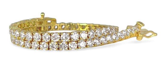 Zonder minimumprijs - Tennis armband - 18 karaat Geel goud,, Handtassen en Accessoires, Antieke sieraden