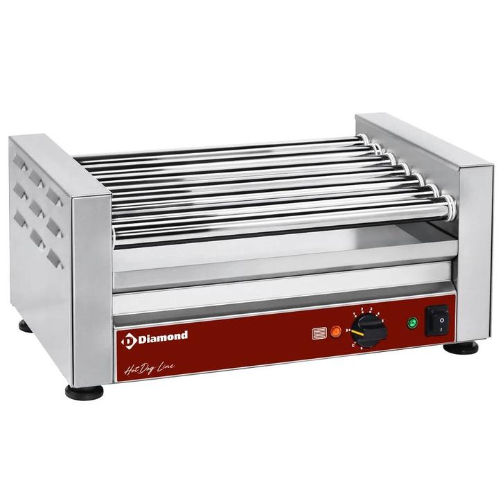 Worstengrill | HOTDOG LINE | 1 Zone (7 Rollen) | 0°C/300°C, Zakelijke goederen, Horeca | Keukenapparatuur, Nieuw in verpakking