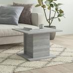vidaXL Salontafel 55,5x55,5x40 cm bewerkt hout grijs sonoma, Huis en Inrichting, Verzenden, Nieuw
