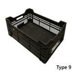 Kunststof krat 600x400x240mm zwart geperforeerd gebruikt, Articles professionnels, Agriculture | Outils, Ophalen of Verzenden