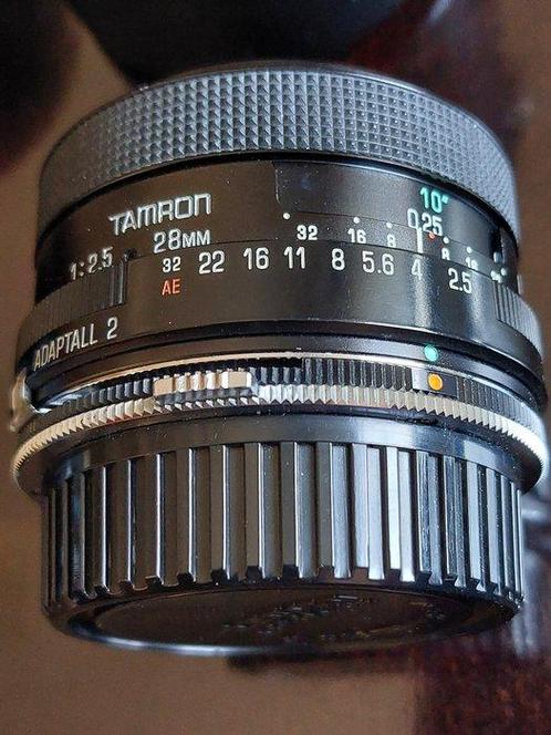 Tamron adaptall 2: 2.5/28mm + 2.5/135mm + Adapter OM + FD |, Audio, Tv en Foto, Fotocamera's Analoog