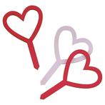 Cocktailprikkers Hartjes 5cm 6st, Verzenden, Nieuw