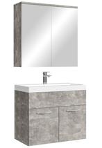 Badkamermeubel Set Montreal 01 60 cm Beton Grijs Badmeubel, Verzenden, Nieuw