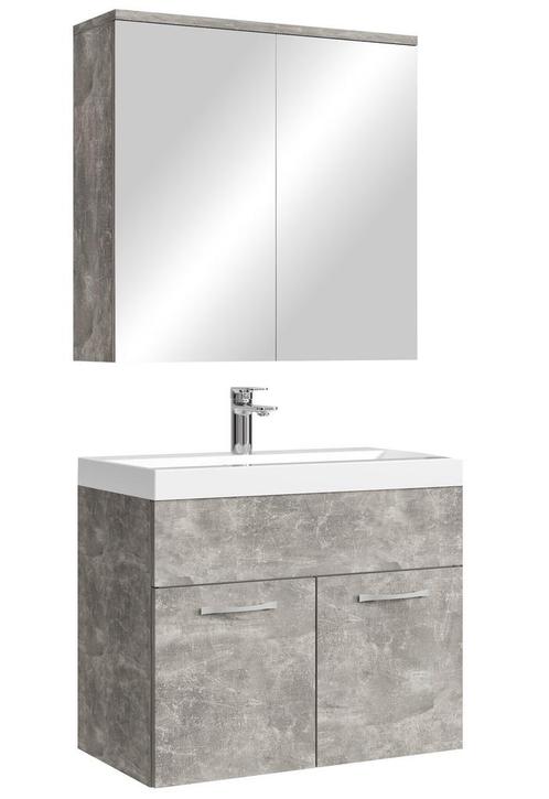 Badkamermeubel Set Montreal 01 60 cm Beton Grijs Badmeubel, Huis en Inrichting, Badkamer | Badkamermeubels, Nieuw, Verzenden