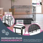 MaxxPet Hondenbench met Plaid - Zwart - 61x43x48 (Dier), Ophalen of Verzenden, Nieuw
