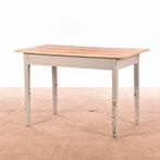 Table vintage | Vieille table à manger | Table grise