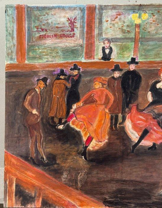 Italiaanse school (XX) - Moulin Rouge, Antiquités & Art, Art | Peinture | Classique