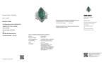Cocktailring Platina - 10.02ct. tw. Smaragd - Diamant - MOOI