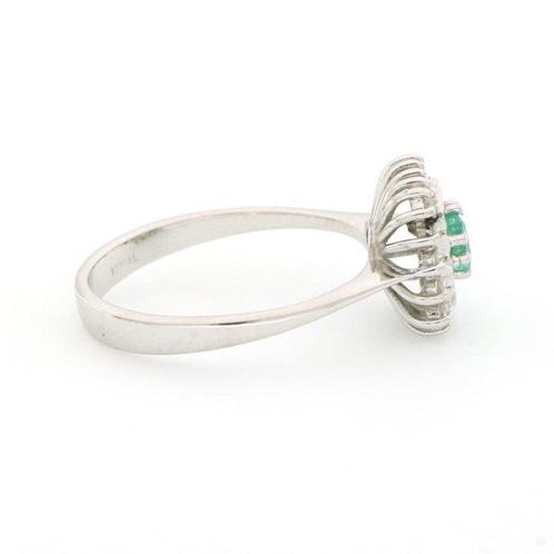 Zonder Minimumprijs - Ring - 18 karaat Witgoud - 0.20ct. tw., Handtassen en Accessoires, Ringen