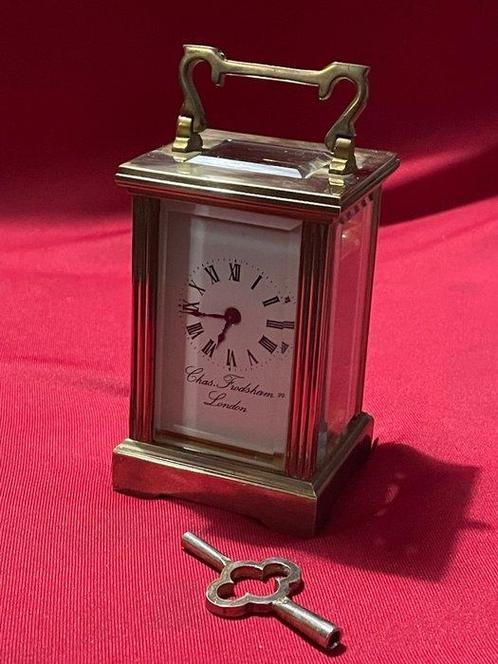 Pendulette de voyage - Charles Frodsham, London - Laiton -, Antiquités & Art, Antiquités | Horloges