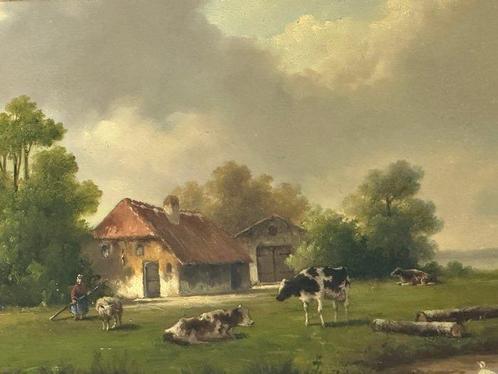 Frederick Arends (1949) - Het hoeden van het vee, Antiek en Kunst, Kunst | Schilderijen | Klassiek