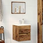 vidaXL Wasbak Kast met lade Oud Hout 41 x 38.5 x 45 cm, Huis en Inrichting, Verzenden, Nieuw