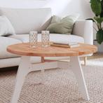 vidaXL Tafelblad rond Ø80x2,5 cm massief beukenhout, Verzenden, Nieuw