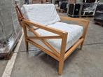 Houten loungebanken (2x), Ophalen