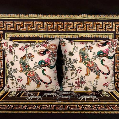 ETRO Home - Nouvel ensemble de deux - Coussin, Antiek en Kunst, Antiek | Tapijten, Tafelkleden en Textiel