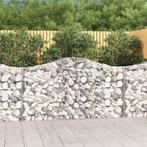 vidaXL Schanskorven 8 st gewelfd 200x30x100/120 cm ijzer, Tuin en Terras, Verzenden, Nieuw