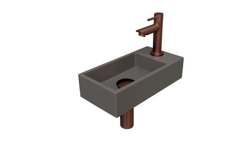 Fonteinset INK Versus 36x18x9 cm Quartz Beton Met Kraangat, Doe-het-zelf en Bouw, Sanitair, Overige typen, Nieuw, Ophalen of Verzenden