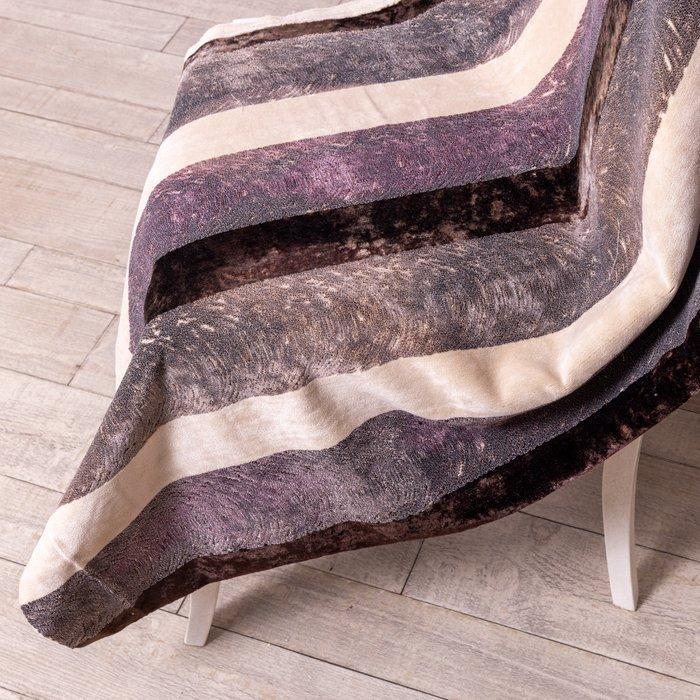 Tessuto Aurora Velvet Amethyst – Italiaans Cangiante Fluweel, Antiquités & Art, Tapis & Textile