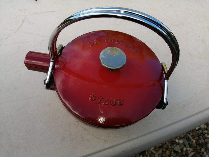 Staub - Theepot - Emaille gietijzeren theepot STAUB – La, Antiek en Kunst, Antiek | Keukengerei