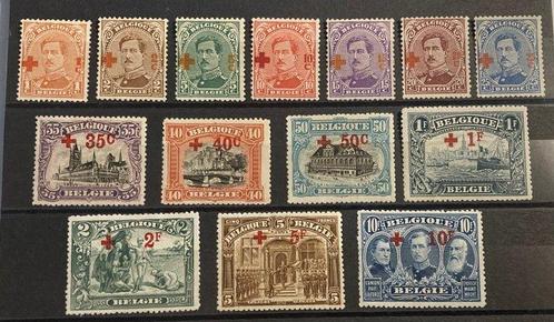 België 1918 - Rode Kruis met rode opdruk - OBP/COB 150/63, Postzegels en Munten, Postzegels | Europa | België