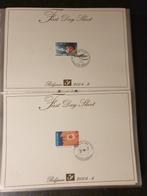 Belgique 2003/2004 - Collection de feuilles du premier jour, Postzegels en Munten, Gestempeld
