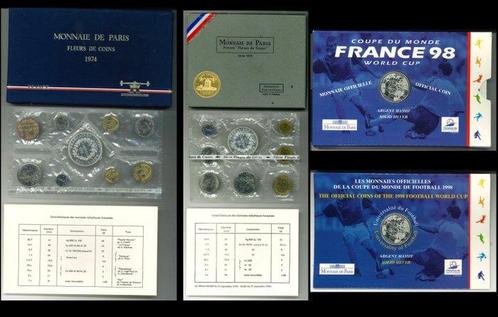 Frankrijk. Year Set (FDC) 1973/1998 (3 Set folder monete, Timbres & Monnaies, Monnaies | Europe | Monnaies euro