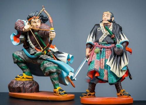 Ed van Rosmalen - Beeldje - Twee Samurai beelden: Mase, Antiquités & Art, Art | Objets design