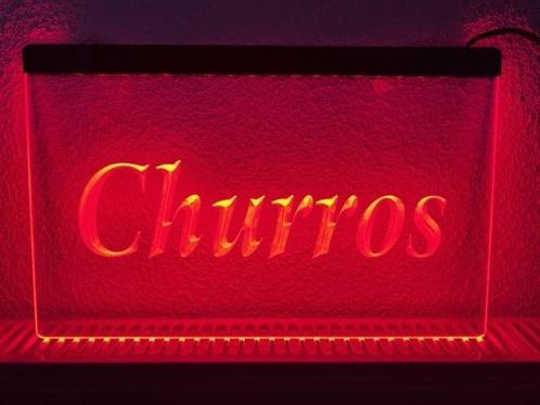 Churros churro neon bord lamp LED verlichting reclame lichtb, Maison & Meubles, Lampes | Autre, Envoi