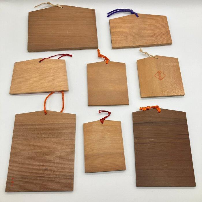 Japanese - Beeldje - Set of 8 / Japanese Vintage Wooden, Antiek en Kunst, Antiek | Speelgoed