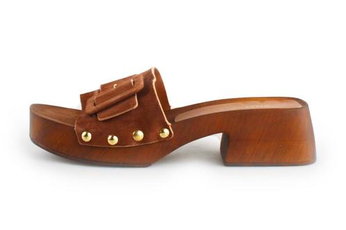 Notre-V Slippers in maat 41 Bruin | 5% extra korting, Kleding | Dames, Schoenen, Bruin, Zo goed als nieuw, Slippers, Verzenden