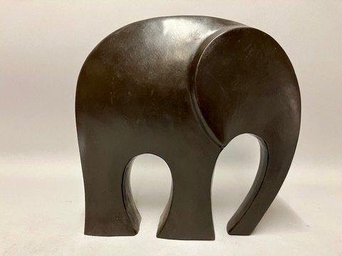 sculptuur, OLIFANT - 32 cm - Grote bronzen olifant -, Antiek en Kunst, Curiosa en Brocante