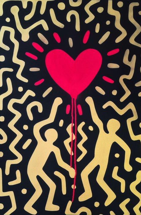 FÜR (1978) - Bleeding Heart - XL Size - (We Spray) NOT a, Antiek en Kunst, Kunst | Schilderijen | Modern