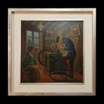 Andrea Mozzali (1895-1977) - Scena di Genere, lArrotino -