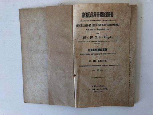 Moses Jacobus van Gigch en Anoniem - Twee uitgaven met, Antiek en Kunst, Antiek | Boeken en Manuscripten