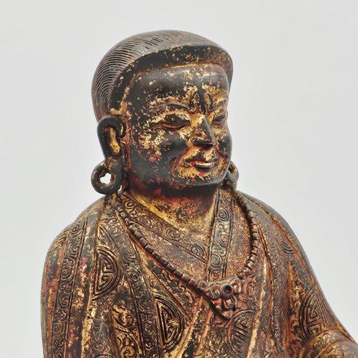 Oud Nepalese of Tibetaans Verguld brons Belangrijke zittende, Antiek en Kunst, Antiek | Overige Antiek