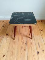 Table dappoint - Bois, Laiton, Verre - DDR tabouret à, Antiek en Kunst