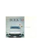 1959 BUICK PROGRAMMA BROCHURE ENGELS, Nieuw