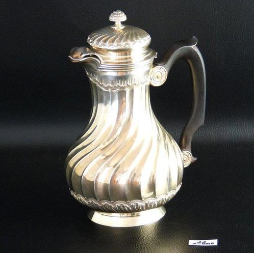 Cafetière - Kanne mit Klappdeckel (Egoïste) - Paris - bois, Antiek en Kunst, Antiek | Zilver en Goud