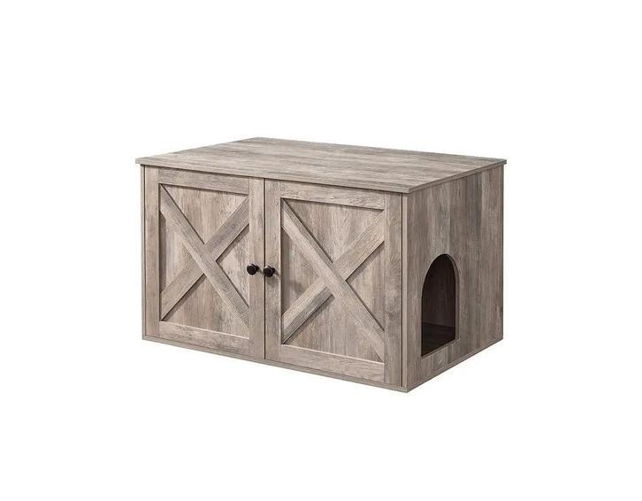 MaxxPet Houten Kattenhuis 80x53x50cm Ivory Bruin (Dier), Dieren en Toebehoren, Katten-accessoires, Nieuw, Ophalen of Verzenden